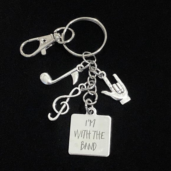 I’m With The Band Keychain Bag Charm - Picture 2 of 8